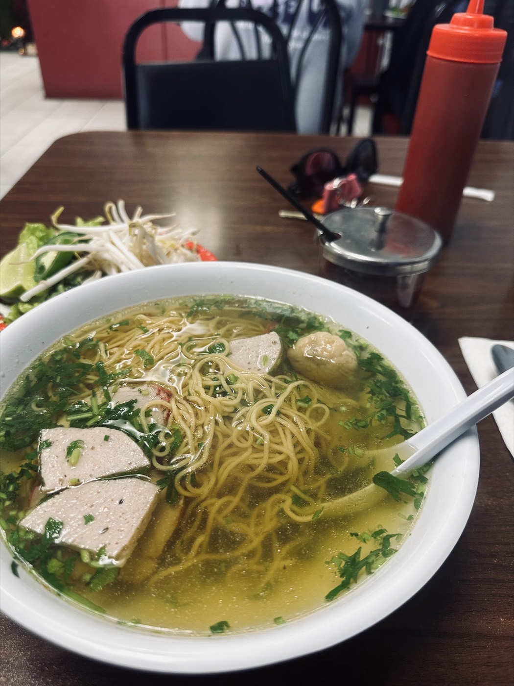 Bowl of pho at Kim Vu Vietnamese Cuisine